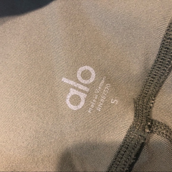 ALO Yoga Green High-Waisted Moto Leggings - Picture 6 of 7